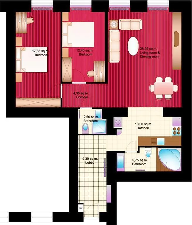 Apartment Best Location In The Heart Of The City, 2 Bedrooms, 2 Bathrooms Budapest